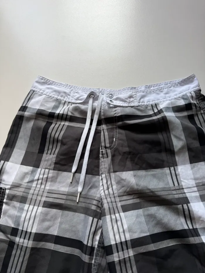 Short de bain à carreaux - Maillot de bain à carreaux - photo numéro 2