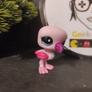 Littlest Petshop LPS Pink Flamingo Flamand Rose  2263 Authentic Original