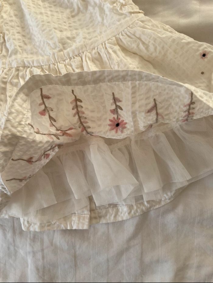 Robe de fête rose à fleur - photo numéro 4