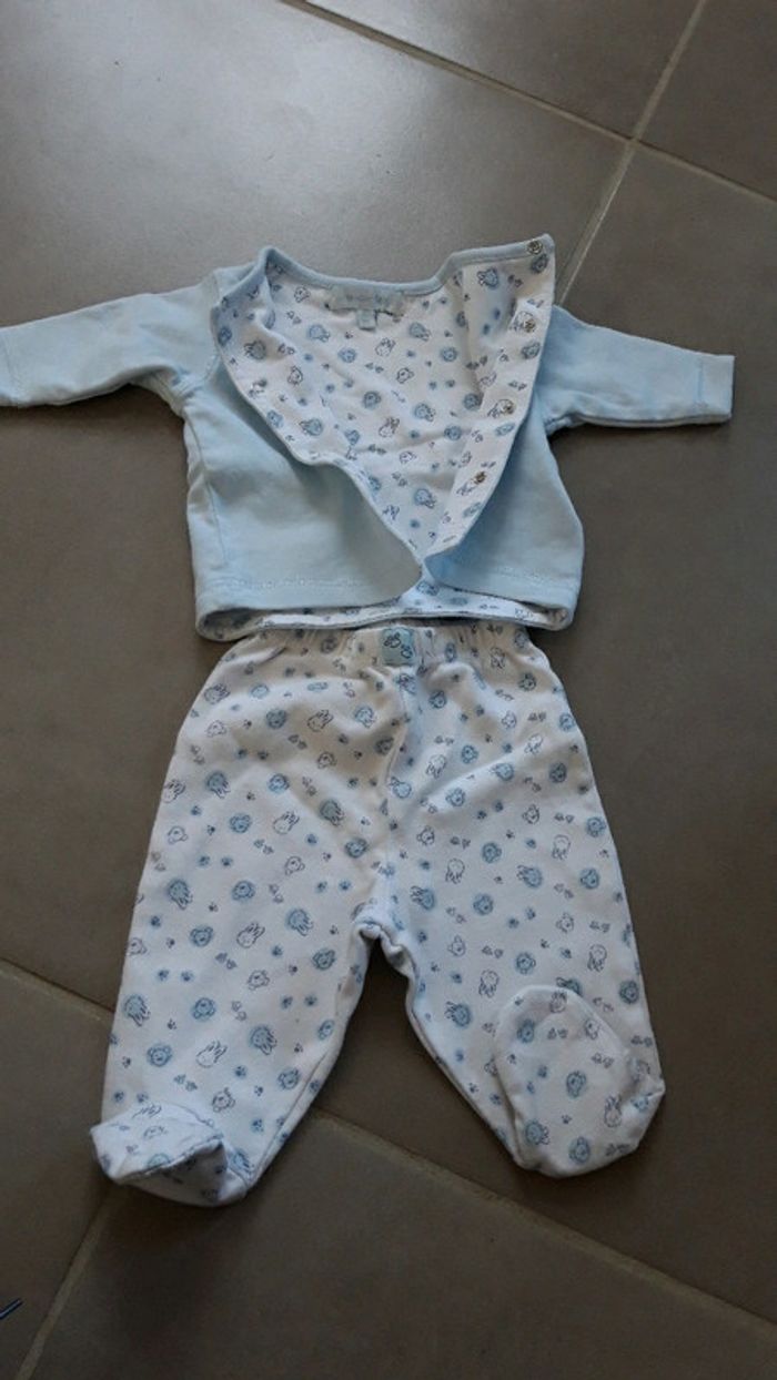 Ensemble/pyjama/dors bien kiabi 0/1mois - photo numéro 4