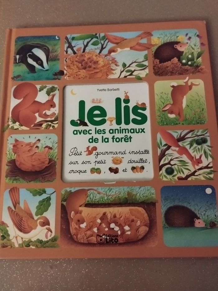 Livre Je lis avec les animaux de la forêt Ed Lito