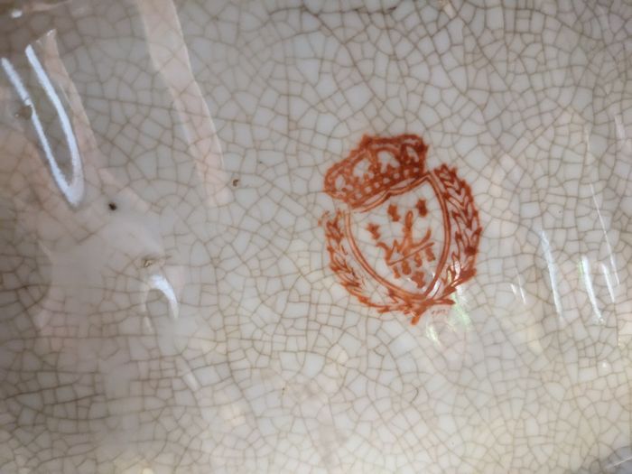 Ancien centre de table porcelaine