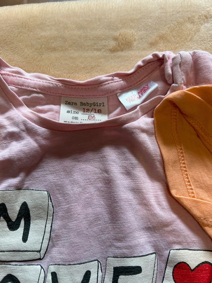 Lot 5 t shirts manches courtes 12 mois - photo numéro 4