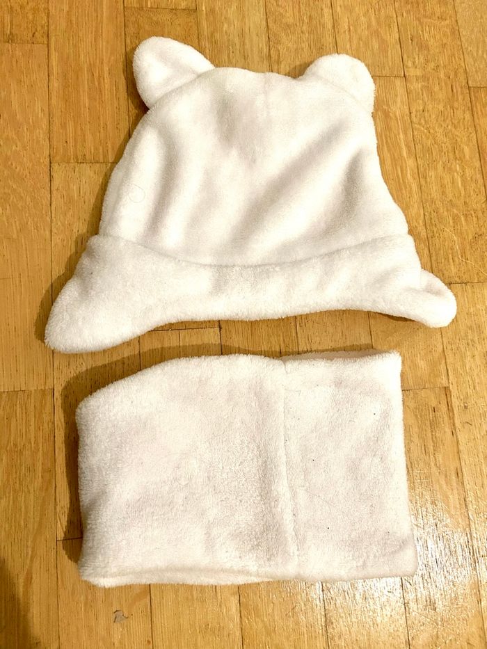 Bonnet style Chapka Ours & Tour de cou - Mes Petits Cailloux - 6/12 mois - photo numéro 3