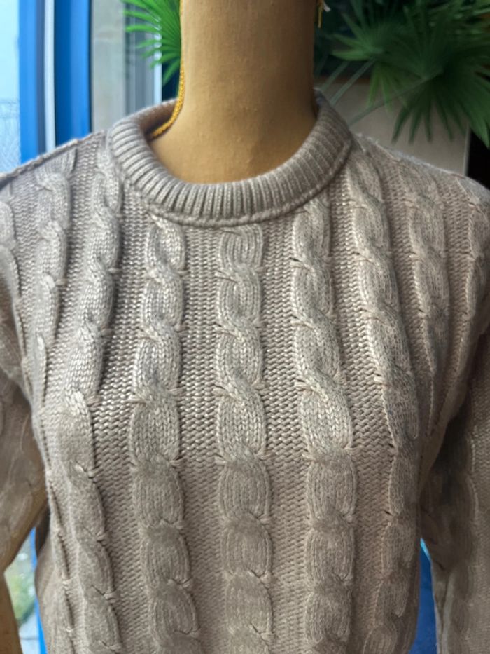pull maille doré zara - photo numéro 3