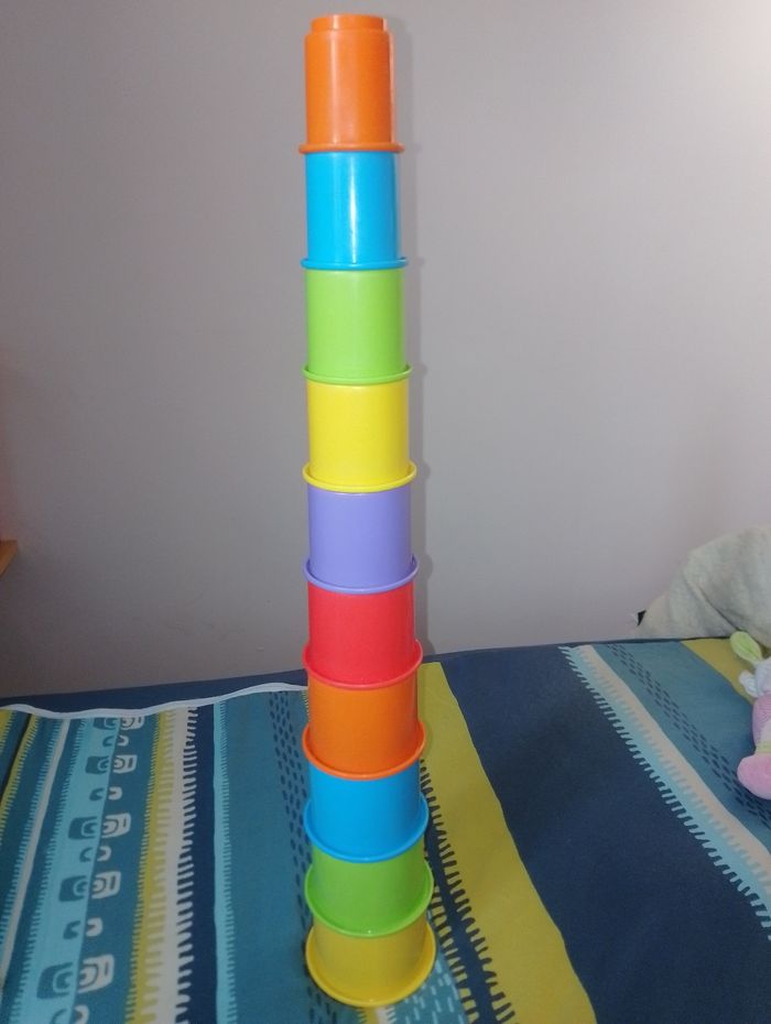 Tour à empiler, emboîtable, grande pyramide - photo numéro 5