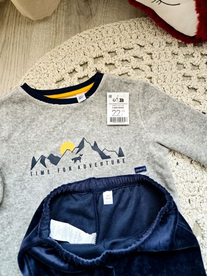 Boy: pyjama velours Okaïdi neuf 3 ans - photo numéro 5