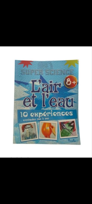 Livre d'expérience l'air et l'eau