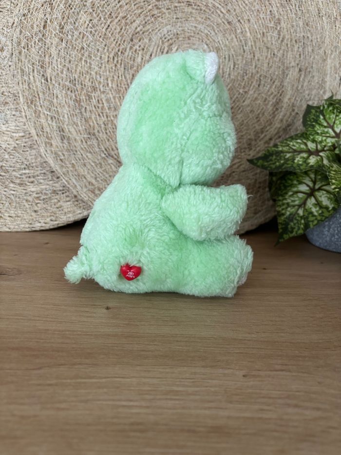 Vintage peluche bisounours vert grosveinard trèfle care bears - photo numéro 3