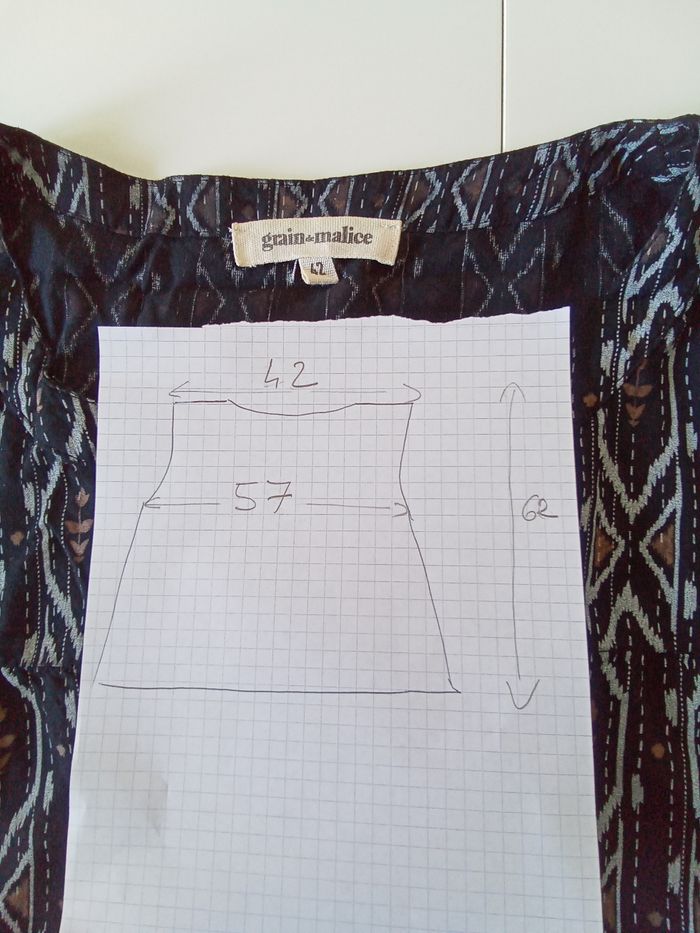 Blouse sans manche, taille 42, Grain de malice - photo numéro 2