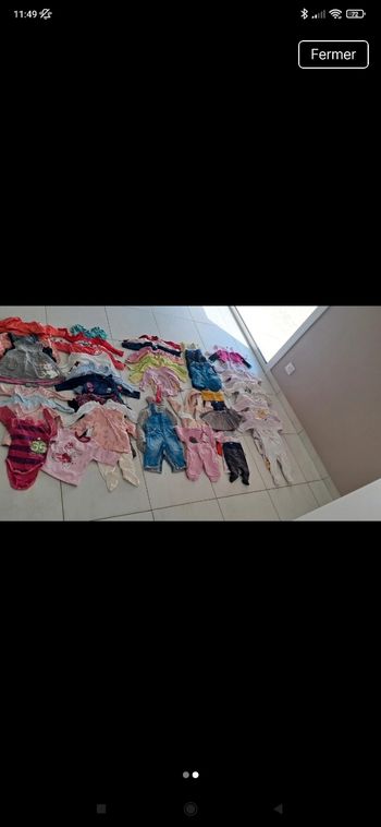 Gros lot de vêtements 6 mois hiver bébé fille