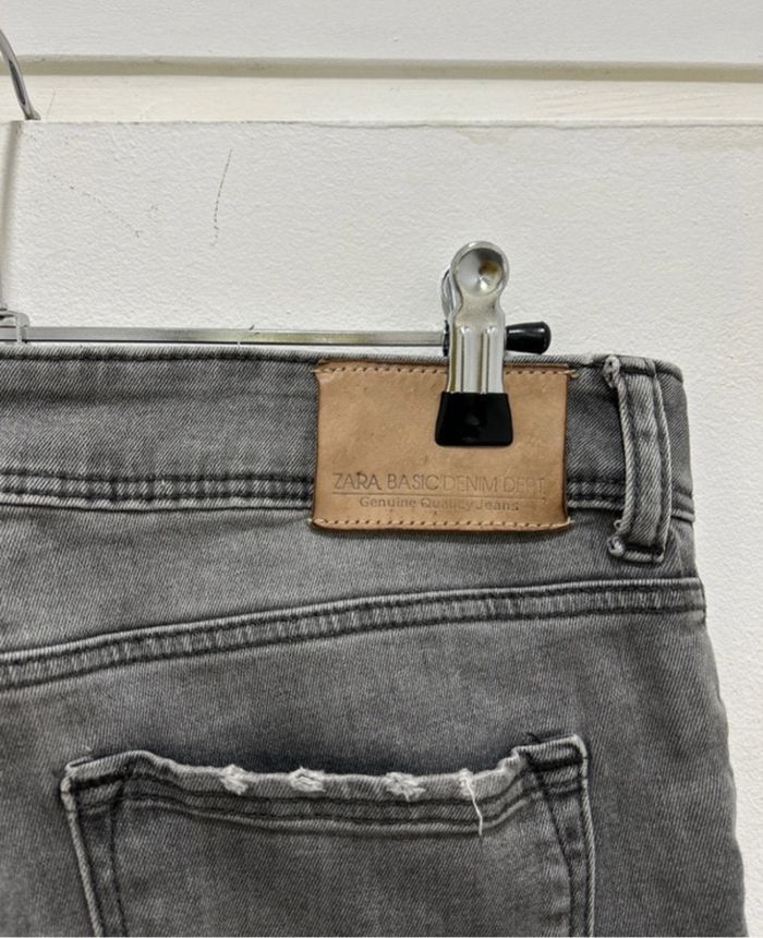 Jean Zara gris taille 38 - photo numéro 6