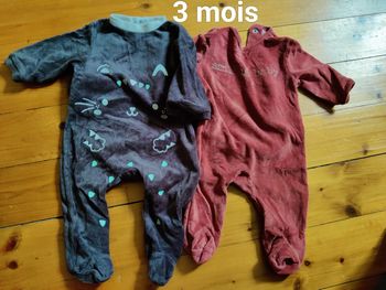 2 pyjamas chauds garçon 3m