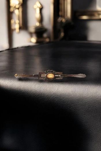 Magnifique broche barrette victorienne signée