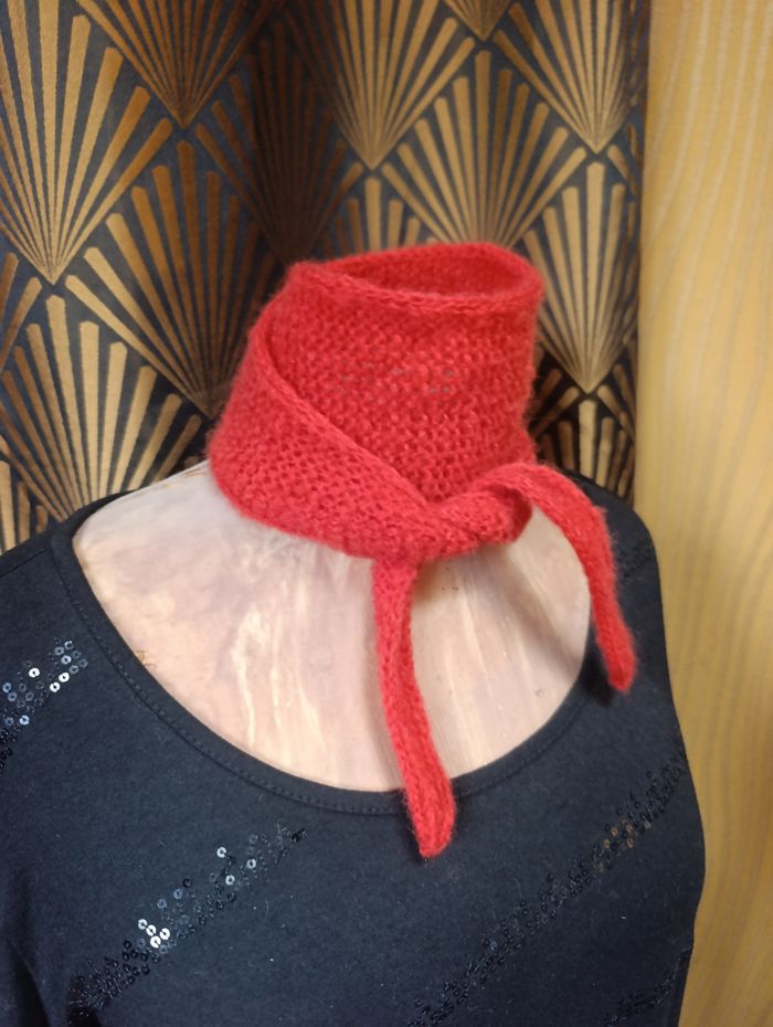 Sophie scarf nuage écharpe sophie rouge orangé - photo numéro 6