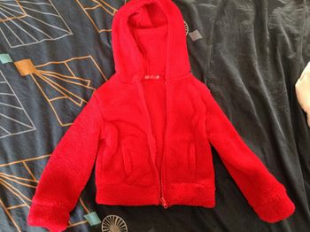 Veste polaire douce 4 ans rouge