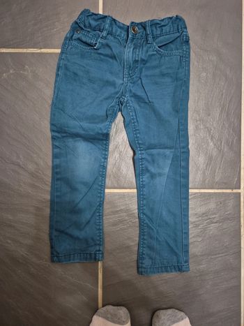 Pantalon bleu canard