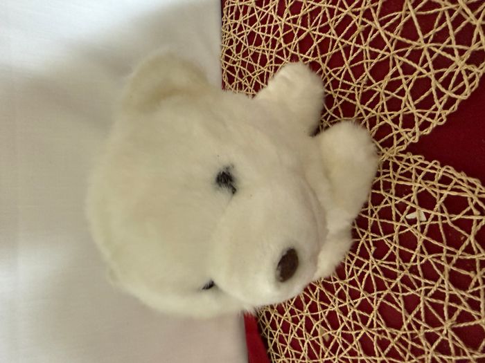 Ours polaire blanc en peluche - photo numéro 4