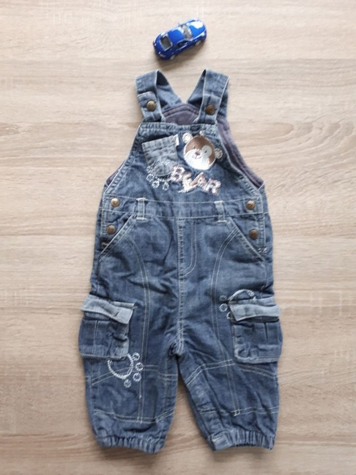 Ensemble salopette t shirt manches longues 6 mois kimbaloo - photo numéro 3