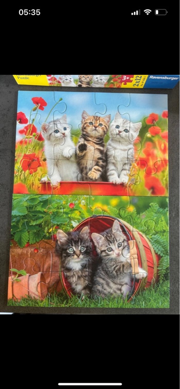 Puzzle chat 2X12 - photo numéro 4