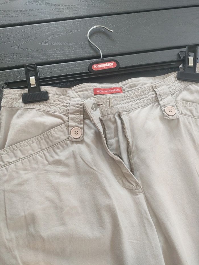 pantalon large taille haute Manoukian 38 40 - photo numéro 3