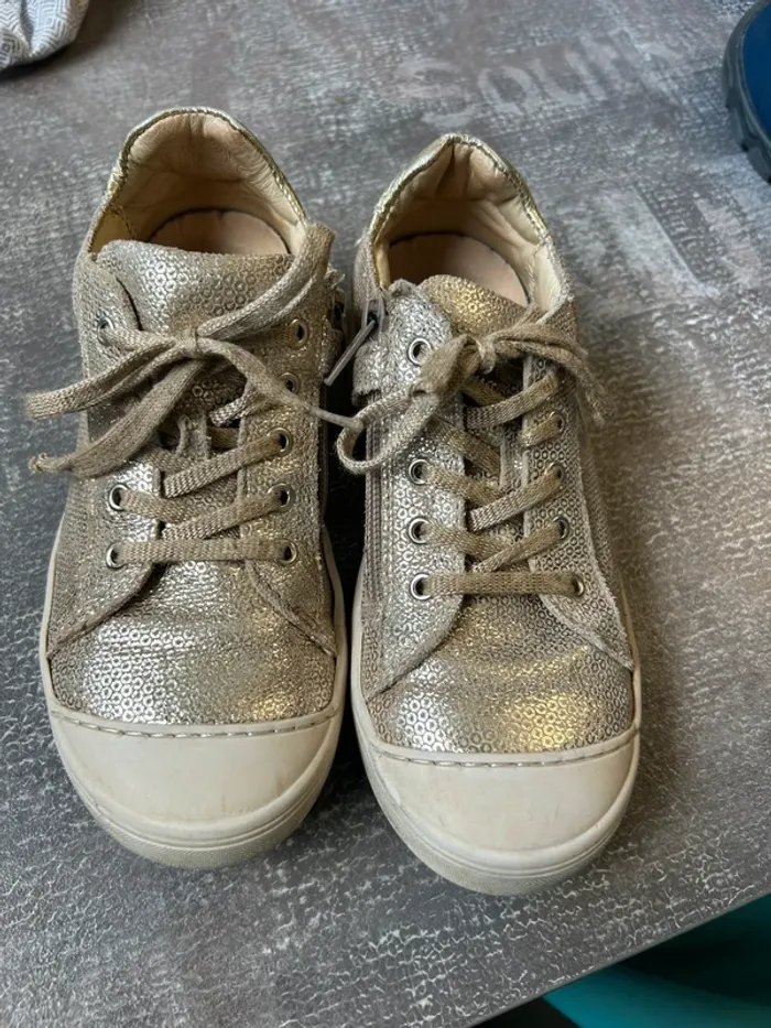 Baskets Bellamy 33 dorée