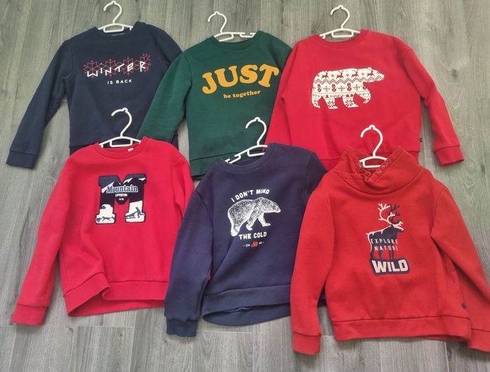 Lot de 12 pulls Okaidi 8 ans garçon