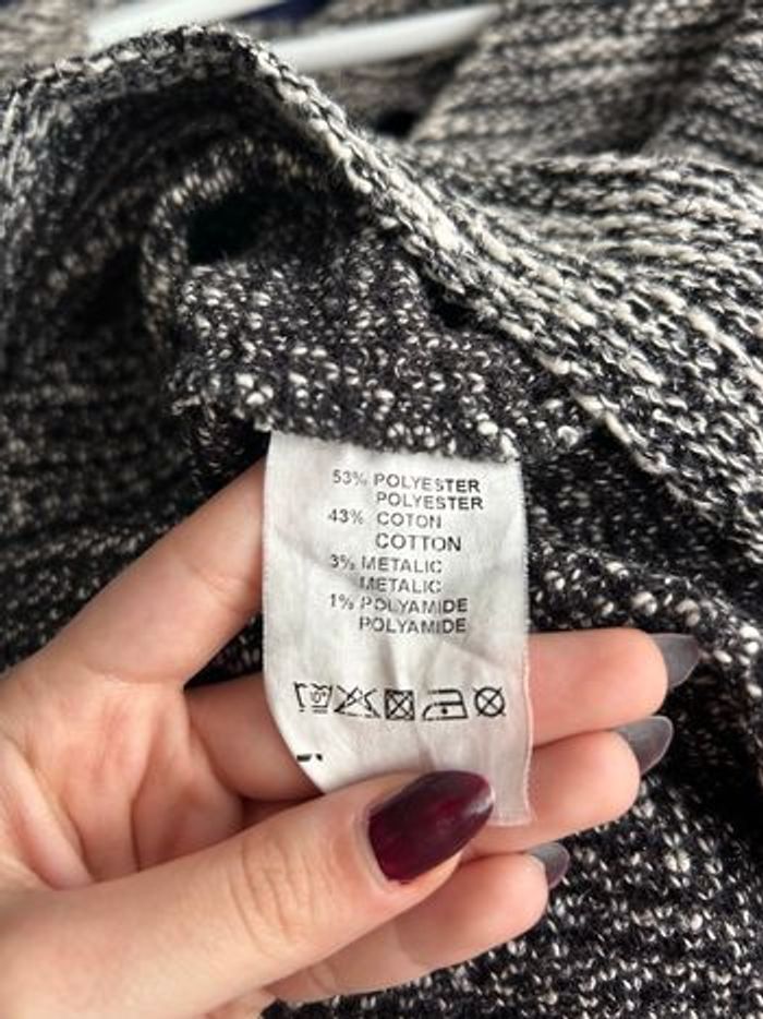 Robe tricoté noir gris Naturally Lyly taille 44 - photo numéro 4