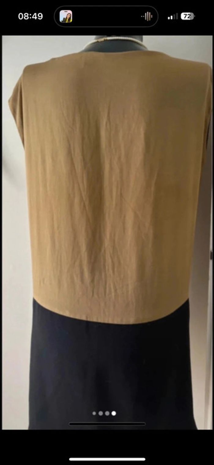 Robe chic bicolore Mango - Taille 40/42 - photo numéro 3