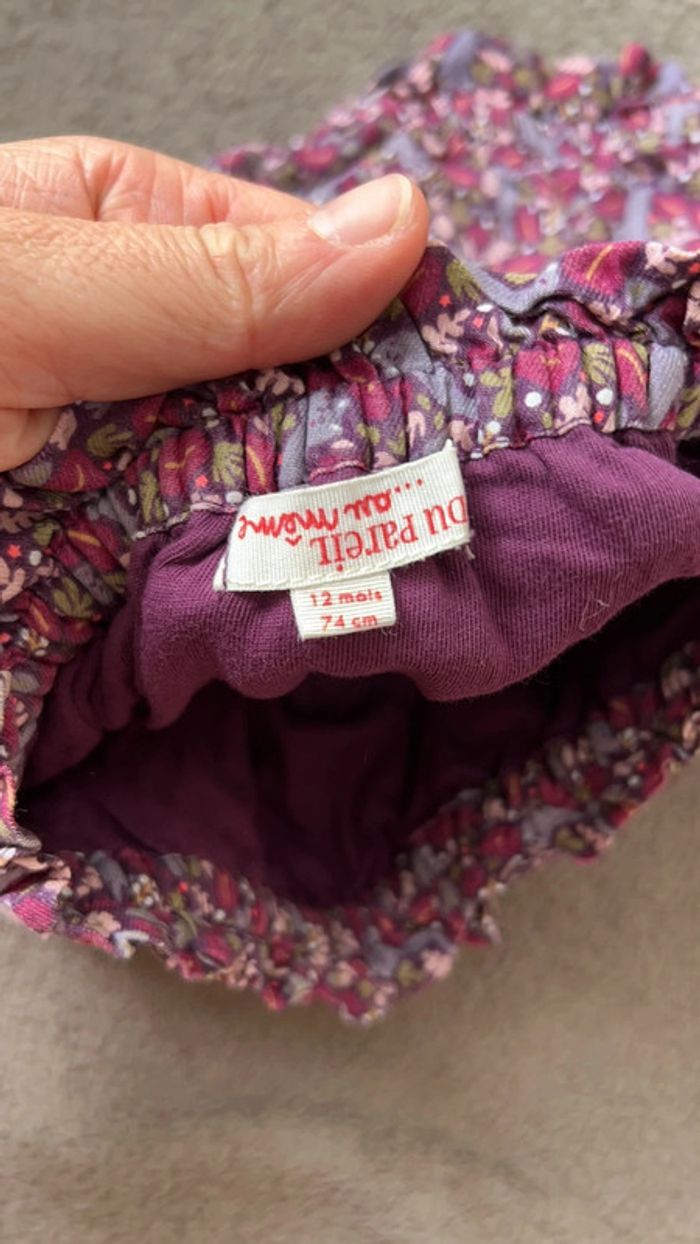 Short bouffant motif chat du pareil au même taille 12 mois - photo numéro 3