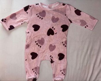 Lot pyjama velours Kiabi 