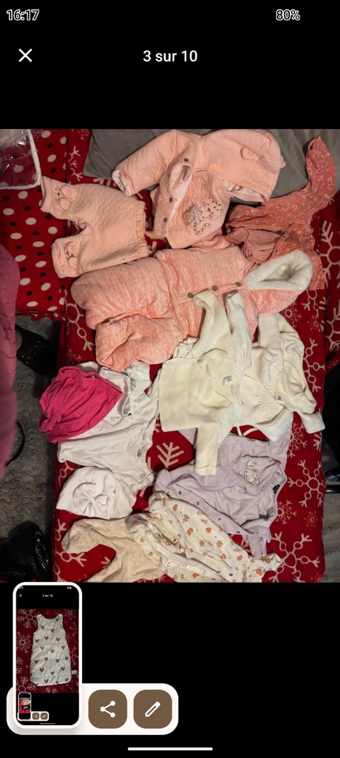 Lot vêtements bb fille - photo numéro 3