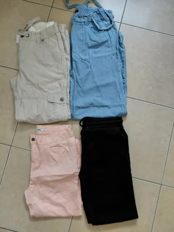 Lot 4 pantalons fille 12 ans
