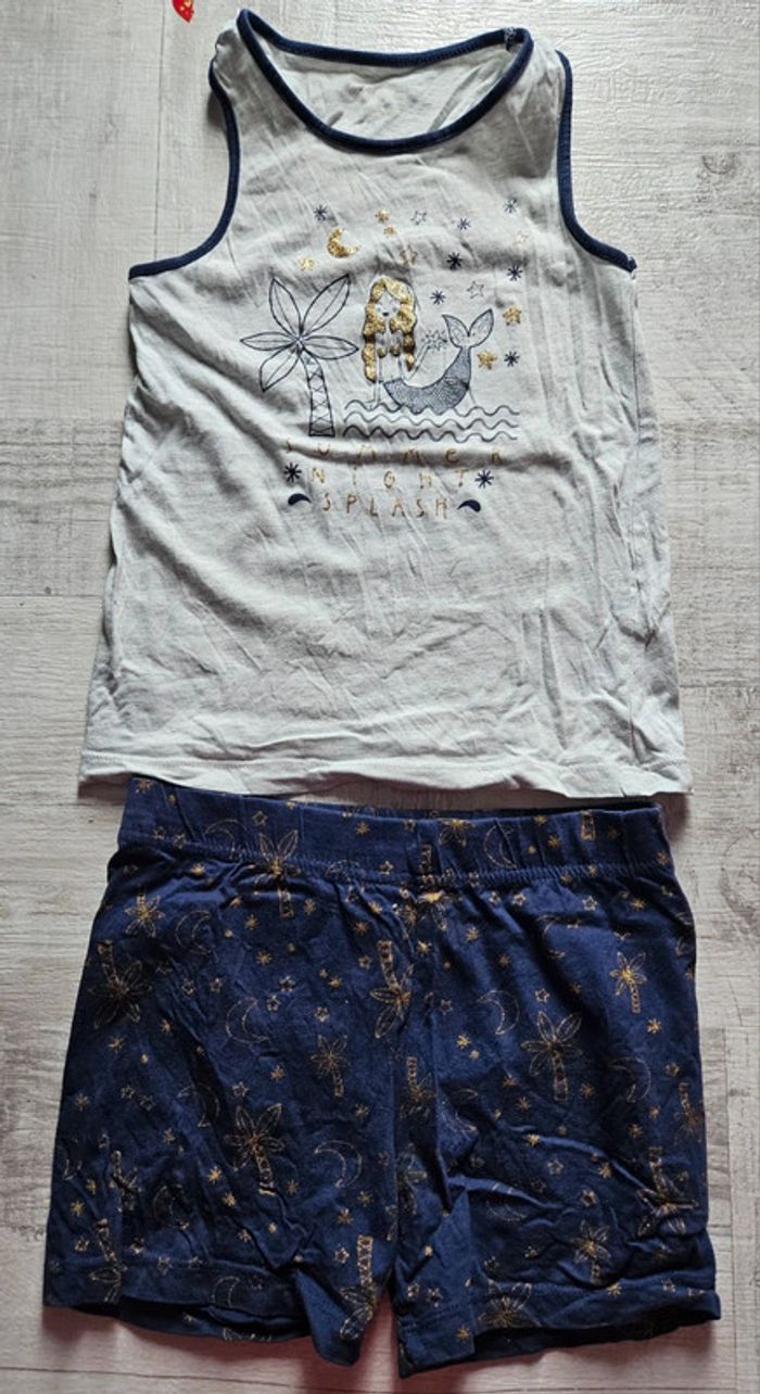 Pyjama short sirène 8 ans