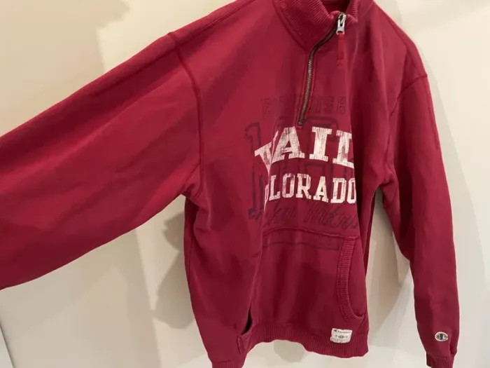 Champion Quarter zip red Mens L - photo numéro 10