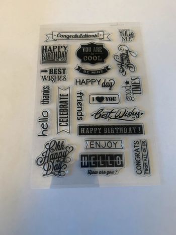 Tampons anniversaire anglais