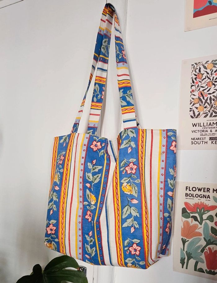 Tote bag provençal fleuri
