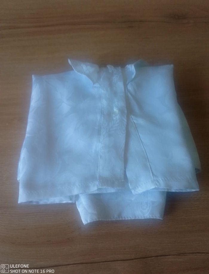 Chemise chemisier manche longues de baptême 4 ans - photo numéro 5