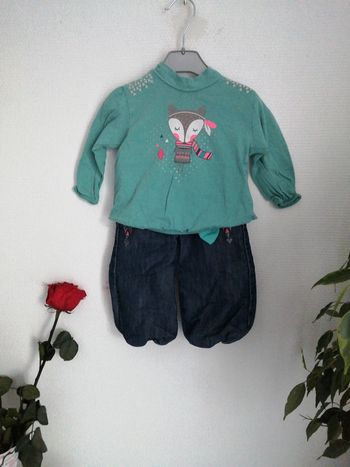 Ensemble bébé fille 12 mois