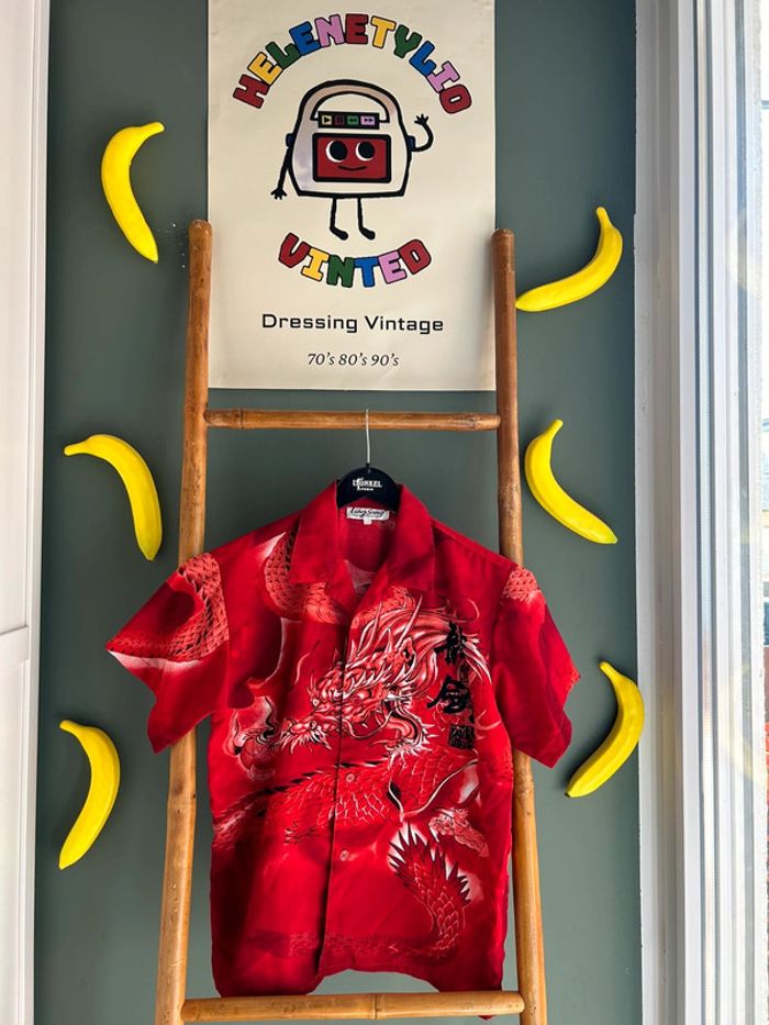 Chemise Dragon vintage 90’s woman