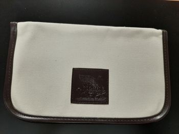 Pochette porte-documents porte-cartes beige