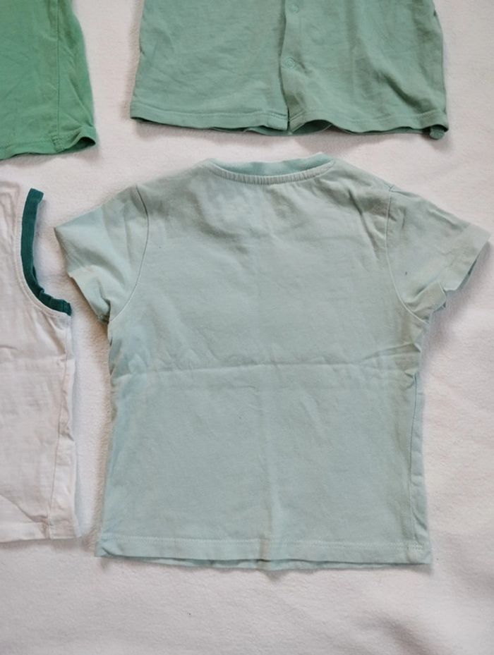Lot t-shirts Obaïbi manches courtes garçon 12 mois - photo numéro 7