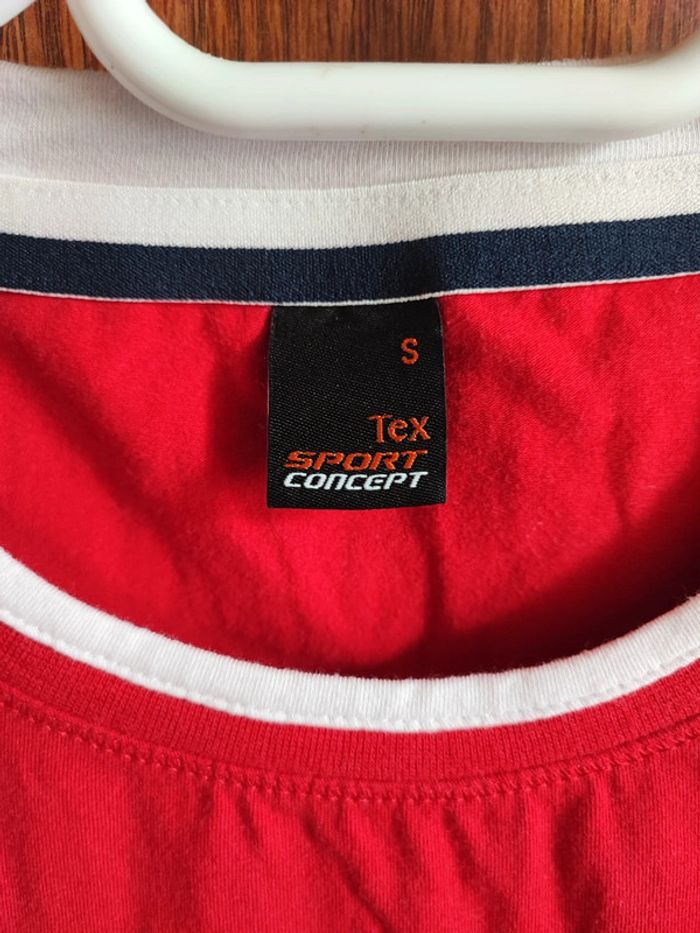 T shirt manche courte rouge taille S - photo numéro 3