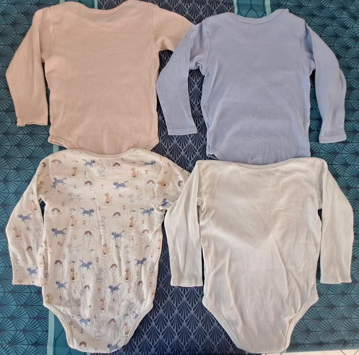 Lot de 4 bodies ML fille 36 mois BE - photo numéro 9