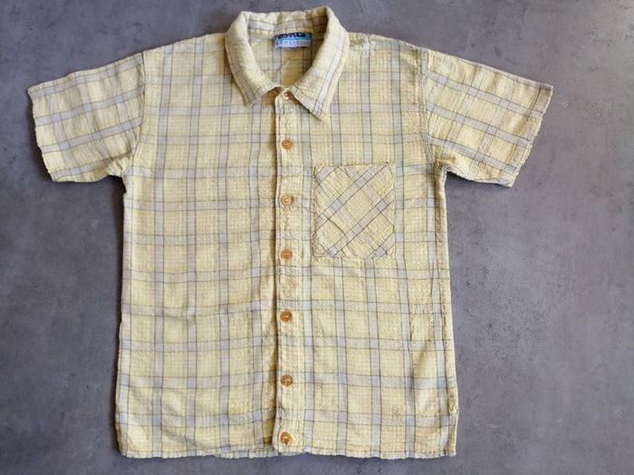 Chemise 4 ans manches courte à carreaux Konket