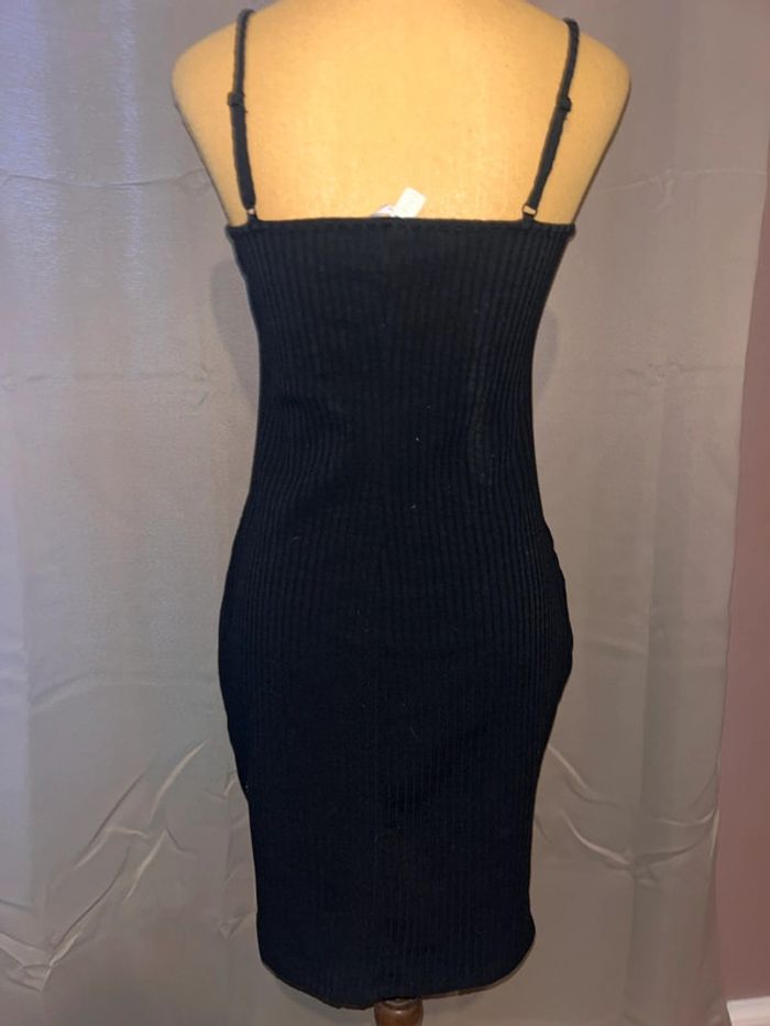 Robe moulante côtelé noir h&m taille M - photo numéro 4