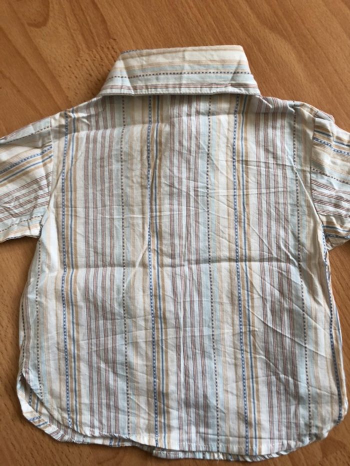 Belle chemise ML à rayures T. 6 mois garçon TBE - photo numéro 4