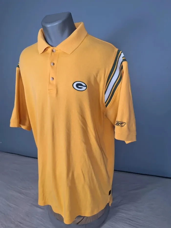 Polo NFL Green Bay Packers – Reebok – Vintage – Taille L - full broderie (569) - photo numéro 6