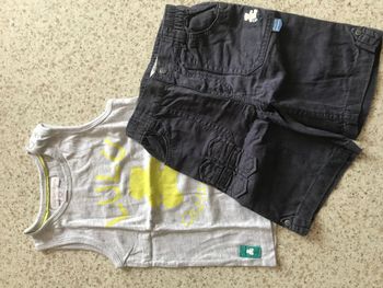 ensemble Lulu castagnette été 2 ans 
