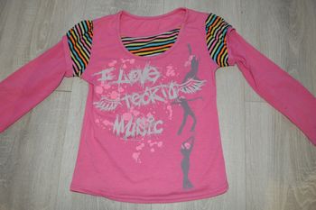 Tee shirt manches longues musique 8 ans